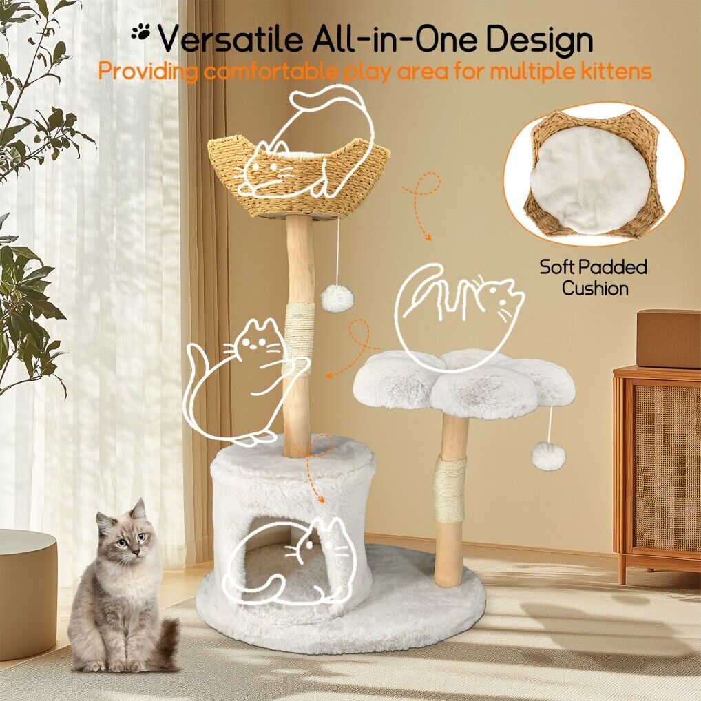 Cat Tree Condo Activity Center Sisal Scratcher Tower V178-66924