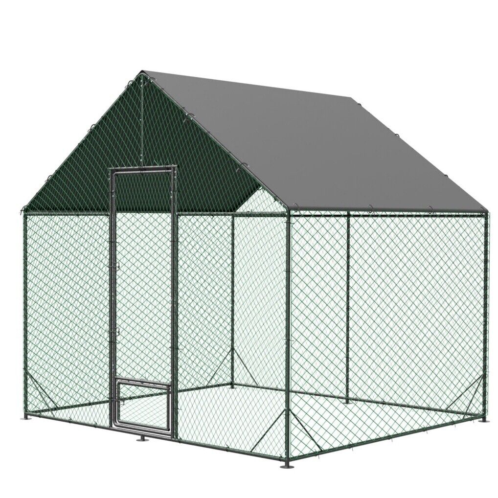 Large Chicken Coop Hen House 276x207x300cm Cage Enclosure V178-66930