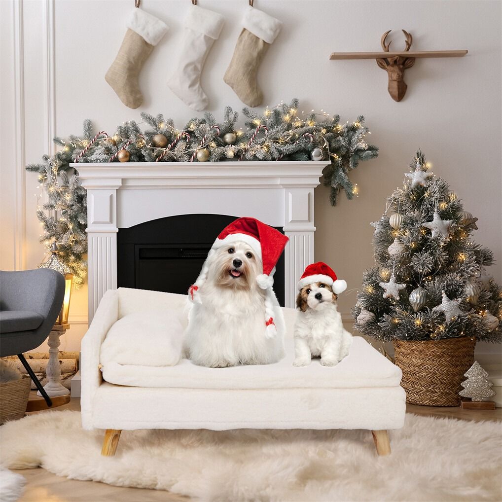 Small Raised Pet Sofa 70x40x39cm Waterproof Portable Dog Bed V178-66933
