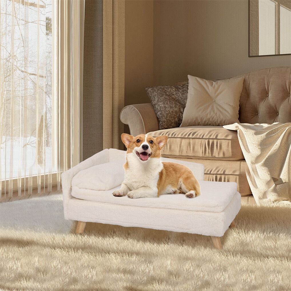Small Raised Pet Sofa 70x40x39cm Waterproof Portable Dog Bed V178-66933