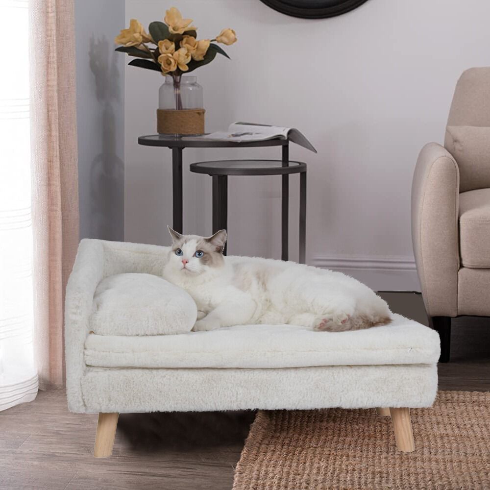 Medium 80x50x39cm Raised Dog Cat Bed Sofa Waterproof Portable V178-66934