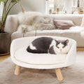 Luxury Round Pet Sofa Bed 40cm Soft Cushion Anti-skid V178-66936