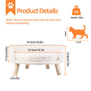 Luxury Round Pet Sofa Bed 40cm Soft Cushion Anti-skid V178-66936