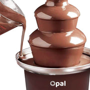 3-Tier Electric Chocolate Fondue Fountain Stainless Steel 0.9L V178-66946