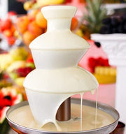 3-Tier Electric Chocolate Fondue Fountain Stainless Steel 0.9L V178-66946
