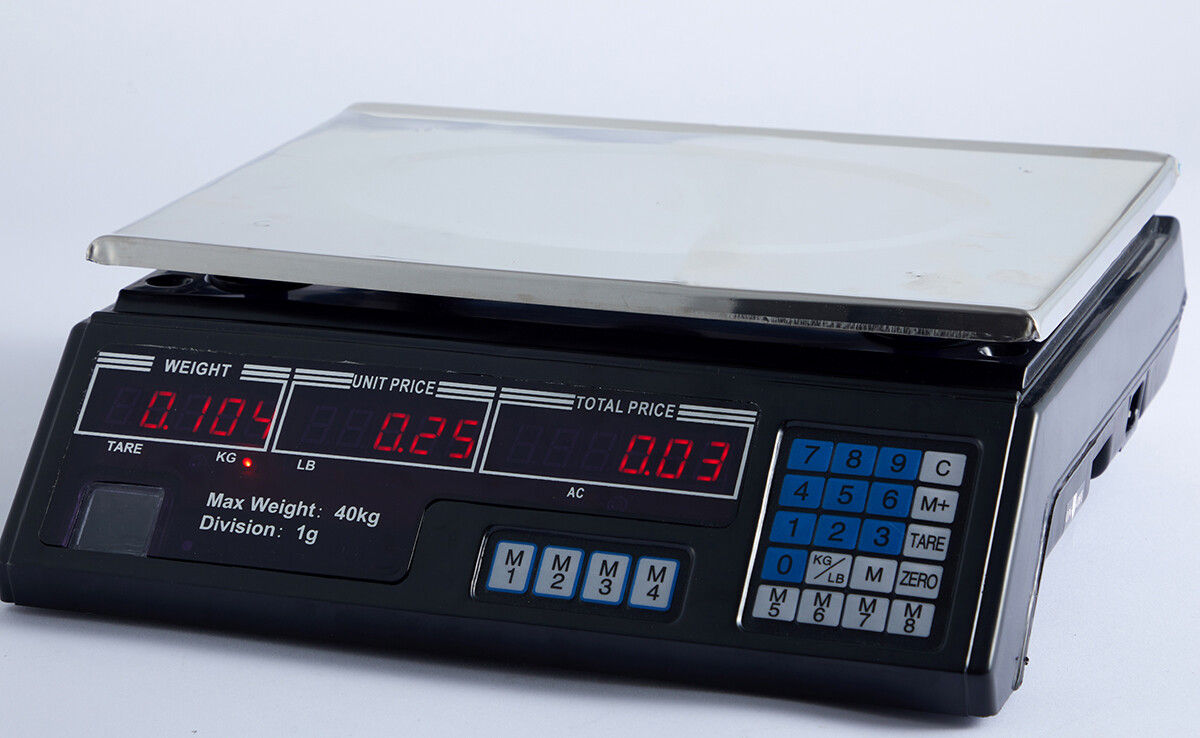 40KG Digital Kitchen Scale Metal Electronic Postal Platform V178-66947
