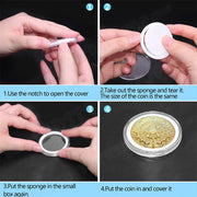 100PCS Clear Plastic Coin Holder Storage Box 20-30mm V178-66950