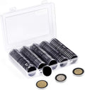 100pcs 46mm Clear Plastic Coin Holder Capsules Storage Box V178-66953