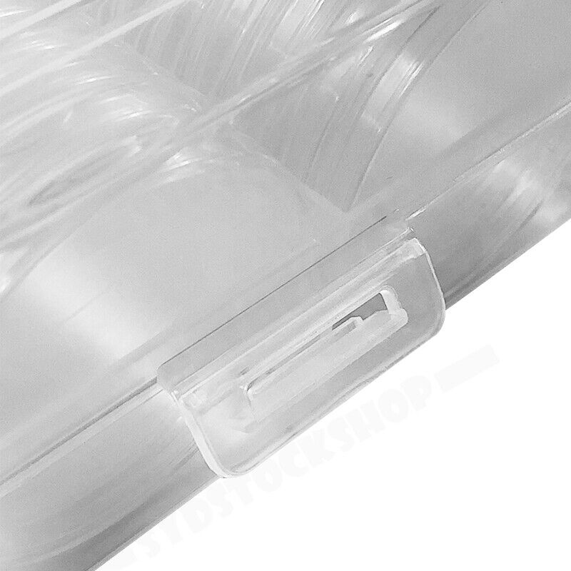 100pcs 46mm Clear Plastic Coin Holder Capsules Storage Box V178-66953