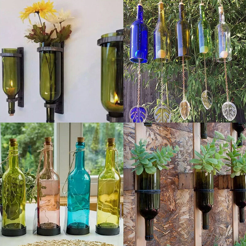 Stainless Steel Glass Bottle Cutter DIY Tool Kit AU V178-66955