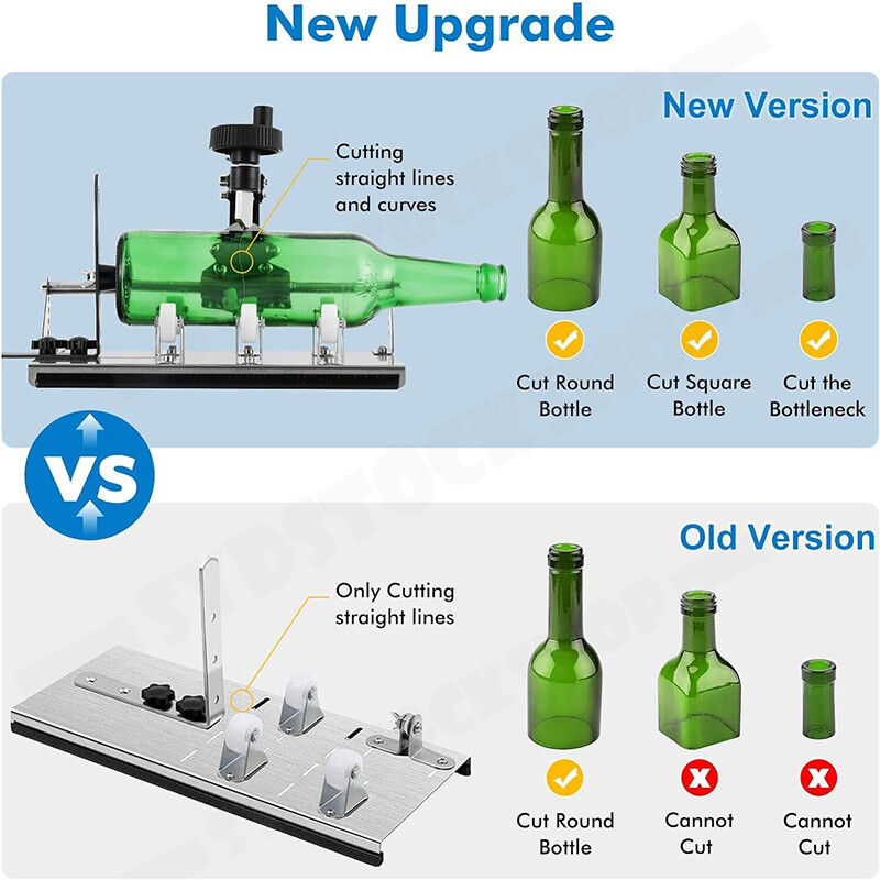 Stainless Steel Glass Bottle Cutter DIY Tool Kit AU V178-66955