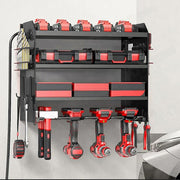 Power Tool Rack Organizer - Wall Mount Drill Holder, 4 Layers V178-66956
