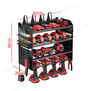 Power Tool Rack Organizer - Wall Mount Drill Holder, 4 Layers V178-66956