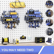 4-Layer Heavy Duty Drill Holder Wall Mount Tool Rack Organizer, V178-66957
