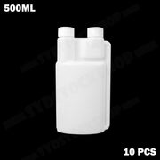 10-Pack 500ml Plastic Twin Chamber Bottles with Tamper Evident Caps V178-66958