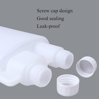 10-Pack 250ml Plastic Twin Chamber Bottles, Tamper Evident Cap V178-66959