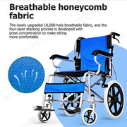 16 Lightweight Foldable Wheelchair Flat-Free Tires Handbrakes V178-66961