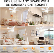 16.5 Ceiling Fan with LED Light 3-Speed Remote Control V178-66962