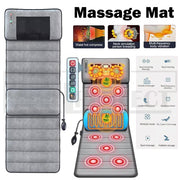 Electric Full Body Massage Mat 10 Motors Heated 45cm Width V178-66963