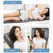 Electric Full Body Massage Mat 10 Motors Heated 45cm Width V178-66963