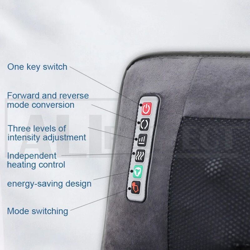 Electric Full Body Massage Mat 10 Motors Heated 45cm Width V178-66963