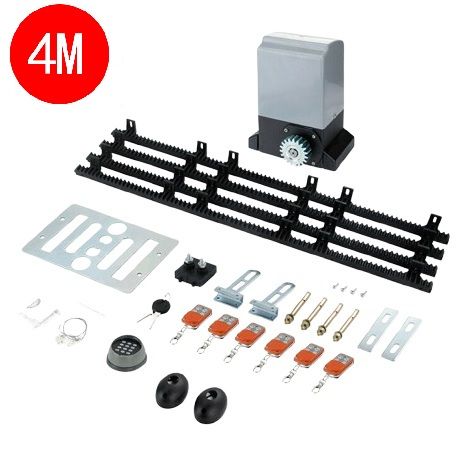 Electric Sliding Gate Opener 550W 0.74HP 4m Kit 2000KG w/ Remote & APP V178-66967