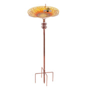 Solar Bird Bath Feeder Fountain Deck Post Mount V178-66968