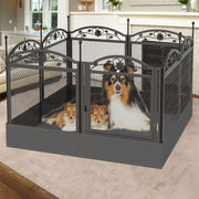 XL Metal Dog Playpen Indoor Fence with Waterproof Pad V178-66970