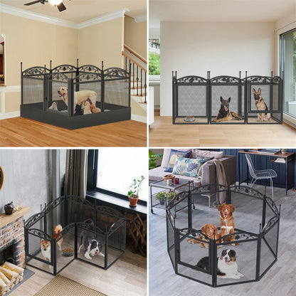 XL Metal Dog Playpen Indoor Fence with Waterproof Pad V178-66970