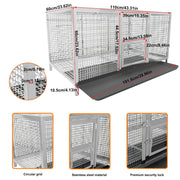 Stainless Steel Chicken Coop XL House/Coop V178-66974