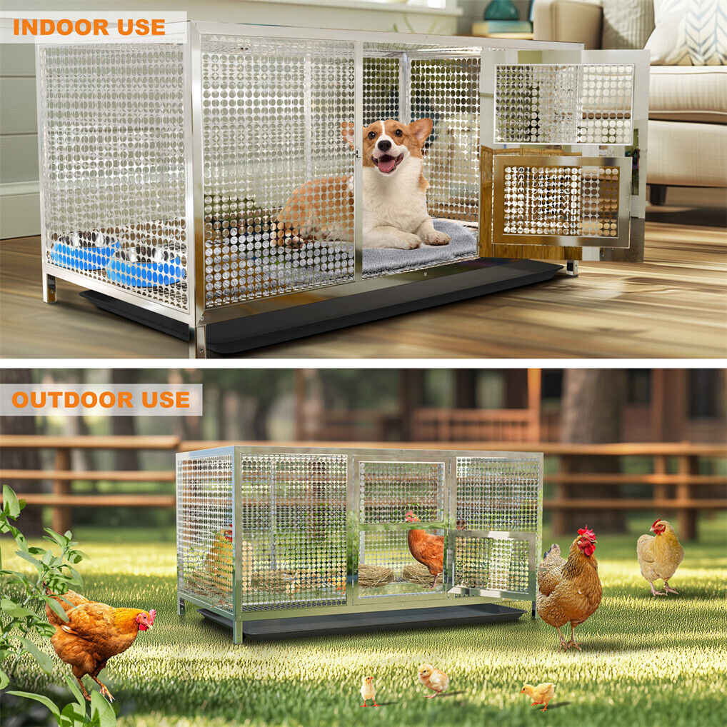 Stainless Steel Chicken Coop XL House/Coop V178-66974