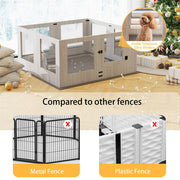 Large Dog Indoor Whelping Box, Tempered Glass & MDF V178-66976