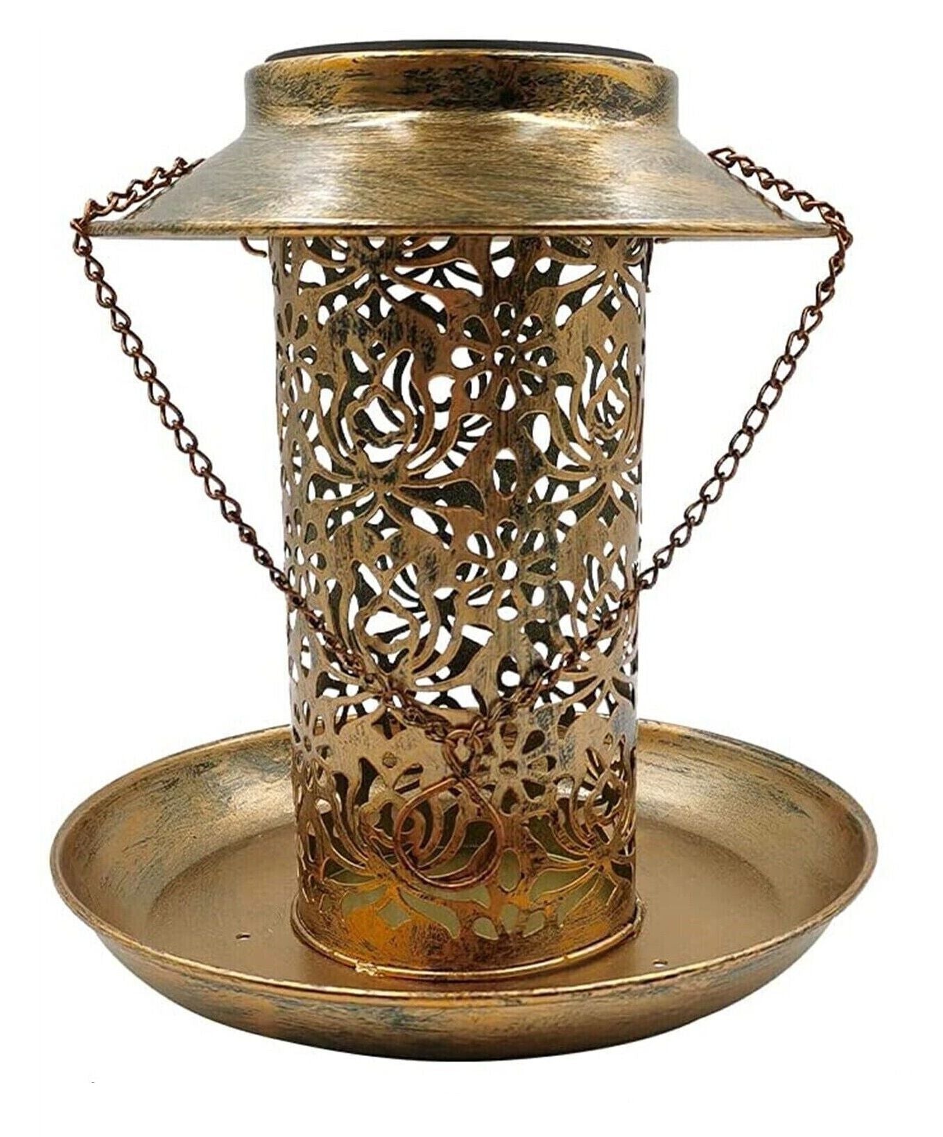 Solar Bird Seed Feeder Hanging Outdoor Garden V178-66977