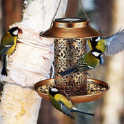 Solar Bird Seed Feeder Hanging Outdoor Garden V178-66977