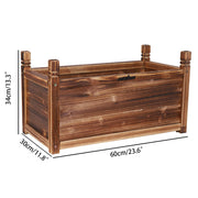 Medium Raised Garden Bed 60x30x33cm Wooden Planter Box V178-66981