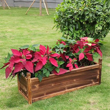 Medium Raised Garden Bed 60x30x33cm Wooden Planter Box V178-66981