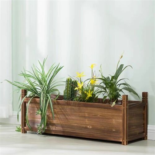Large Raised Garden Bed Wooden Planter 90x30x33cm V178-66982
