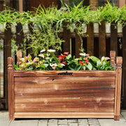 Large Raised Garden Bed Wooden Planter 90x30x33cm V178-66982
