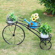 Iron Tricycle Plant Stand Pot Holder Black Solid Pattern V178-66986