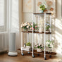 Plant Stand with Wheels Indoor Outdoor Flower Rack Display V178-66987