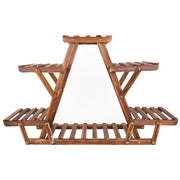Wooden 6 Tier Plant Stand A-Frame Flower Pot Display Organizer V178-66988