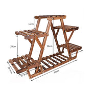 Wooden 6 Tier Plant Stand A-Frame Flower Pot Display Organizer V178-66988