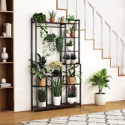 Plant Stand Shelf Rack with Hanging Rod Indoor Outdoor Display V178-66989