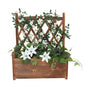 Elevated Small Wooden Planter Box 64x37x76cm with Trellis V178-66991