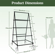 XL Heavy Duty Garden Trellis for Climbing Plants with Netting V178-66996