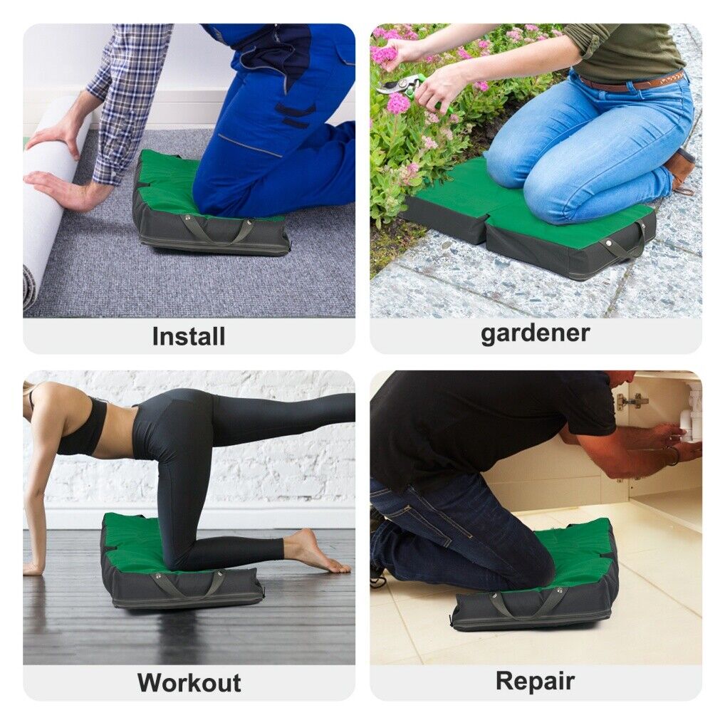 Premium Kneeling Pad Green/Grey Large Comfort Knee Mat V178-66997
