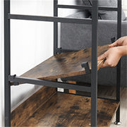 Heavy Duty Clothes Rack 3 Tiers MDF & Metal Iron Rail V178-66998