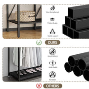 XXL Heavy Duty Wardrobe Closet w/ Shelf, Drawer & Rack V178-66999