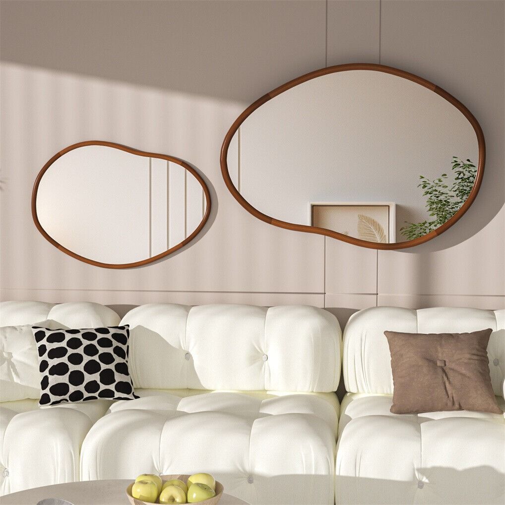Large Art Deco Asymmetrical Wall Mirror 74.3x110cm V178-67003