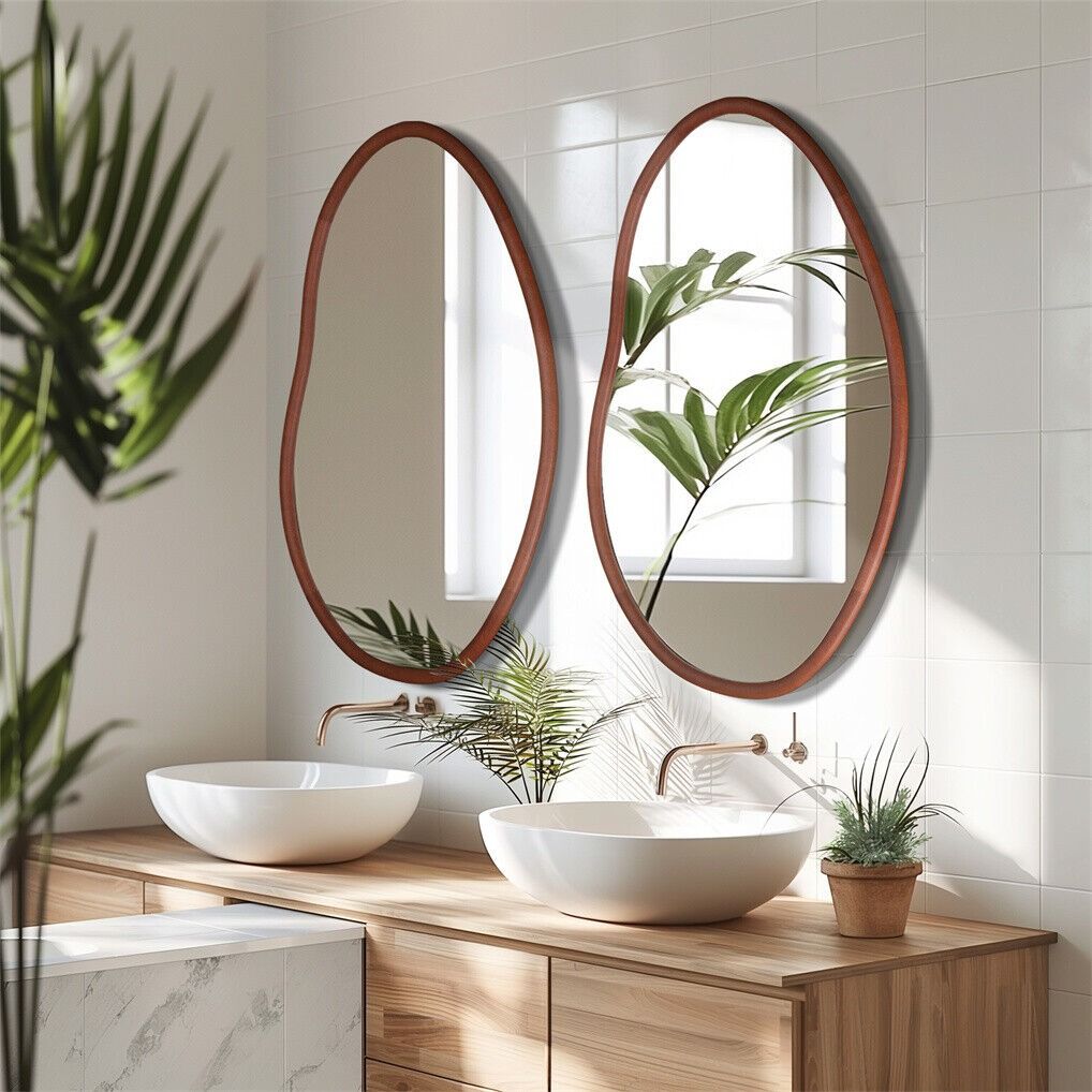 Large Art Deco Asymmetrical Wall Mirror 74.3x110cm V178-67003